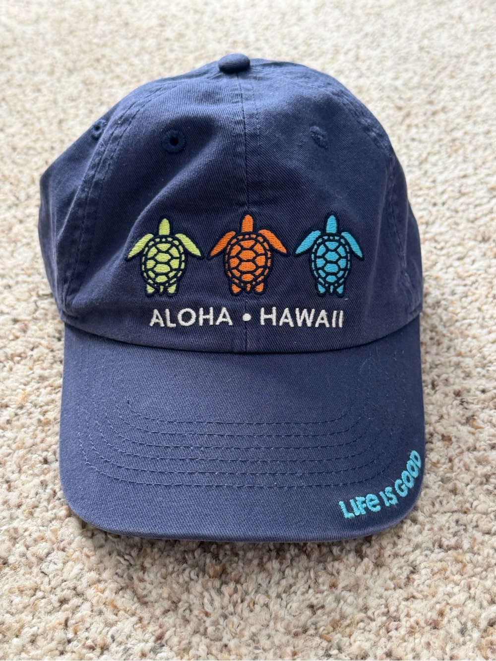 Life Is Good Navy Blue - Aloha Hawaii Turtle Hat